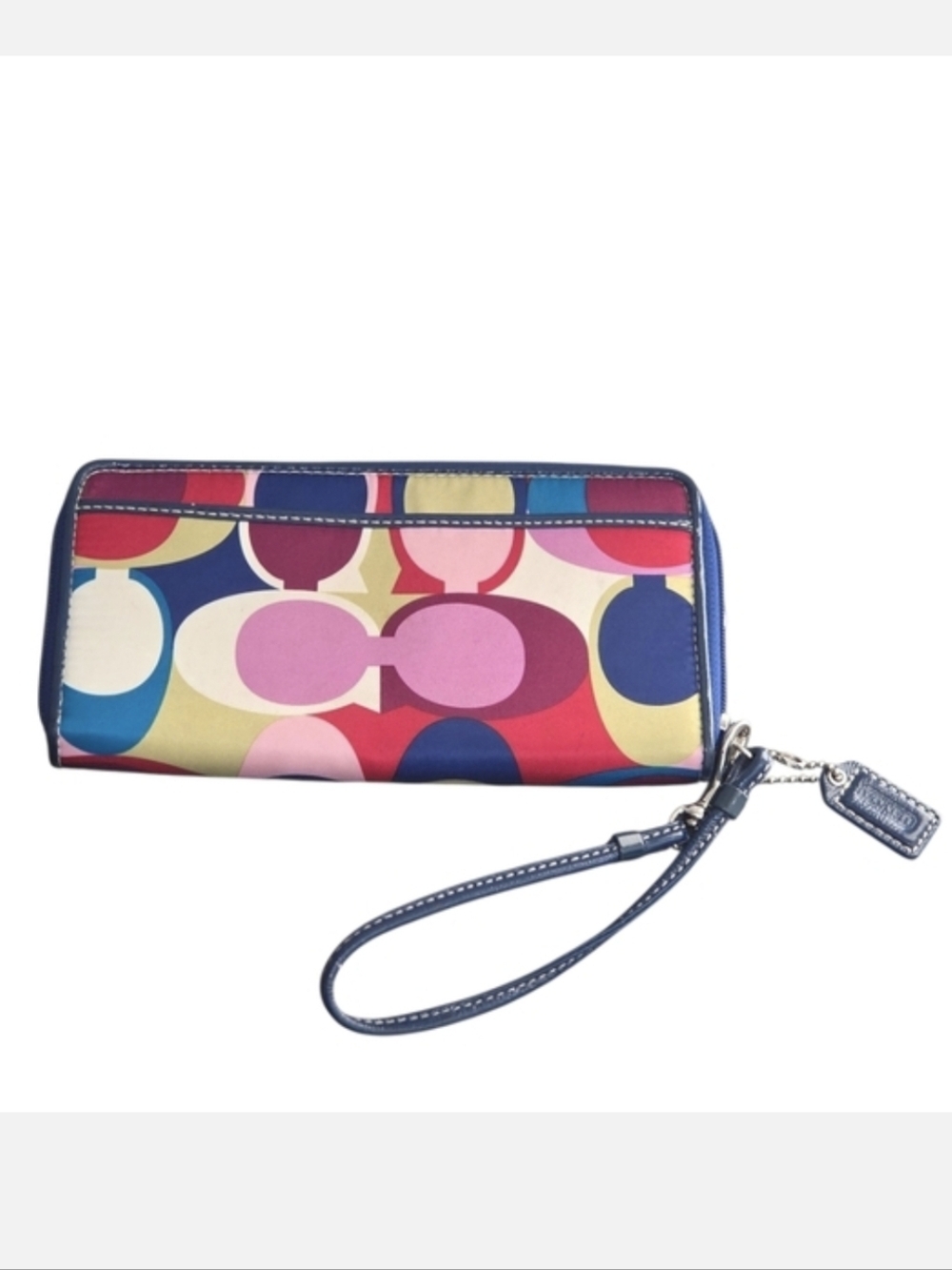 Coach Multicolor Signature C Wristlet Wallet
